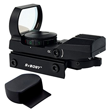 SVBONY Green and Red Dot Sight for Reflex Sight Tactical Reflex with 4 Reticles and 5 Levels of Brightness Hd Night Sights Black