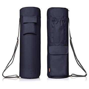 newk yoga Full Zip Yoga Bag with Expandable Pocket and Water Bottle Holder– Fits Yoga Mats