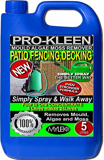 5 Litres - Simply Spray & Walk Away Concentrate Patio - Fencing - Decking - Mould Algae & Moss Killer