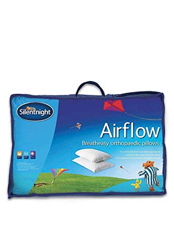 Silentnight Airflow Support Pillow, Pack of 2 - Medium White