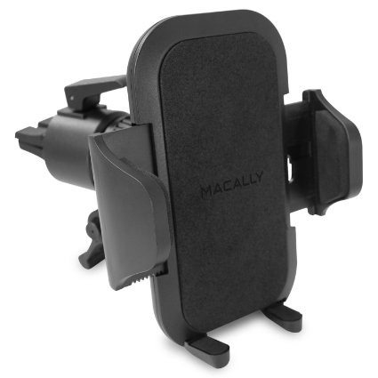 Macally Fully Adjustable CarTruck Air Vent Phone Holder Mount with a Cradle Bracket for iPhone iPod Android Smartphones and Most GPS