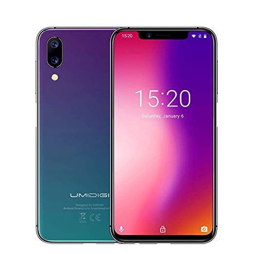 Smartphone Android 8.1 UMIDIGI ONE Global Edition 5.9" Full Screen Mobile Phone P23 Eight Core 4GB 32GB 12MP   5 Million Dual 4G