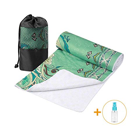Aqui Legend Hot Yoga Towel, Extra Thick Super Absorbent Yoga Towel, Non Slip Waffle Texture, Perfect Size for Mat - Ideal for Gym Hot Yoga & Pilates