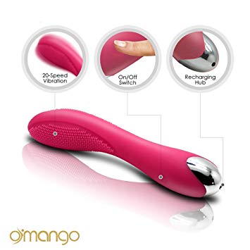 Olina Vibe Cordless Rechargeable Waterproof Wand Massager Full Body with Multi-Speed Modes and Nubby Head Vibrator Pink