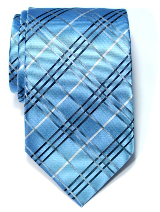 Retreez Tartan Plaid Check Styles Woven Microfiber Men's Tie Necktie - 10 Colors