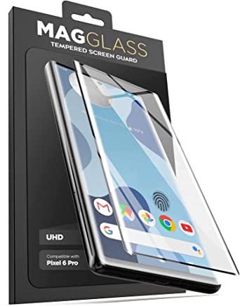 Magglass Tempered Glass Designed for Google Pixel 6 Pro Screen Protector (2021) UHD Full Coverage Display Guard (Case Compatible)