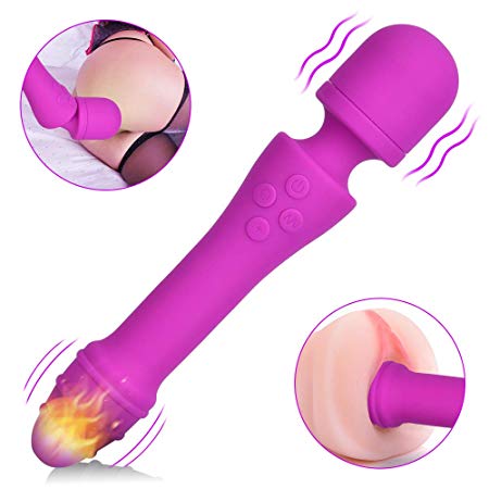 Vibrator Gspot Dildo for Women Intense Frequent Orgasms,Adult Sex Toy for Solo Couple Relaxing and Flirting,7 Modes and 107.6°F Heated for Realistic Clitoris Vaginal Stimulation,Wand Massage Stick