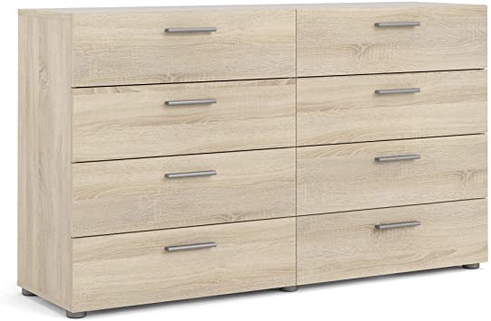 Tvilum 8 Drawer Double Dresser, Oak Structure