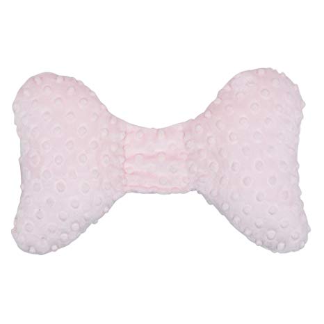 Original Baby Elephant Ears Head Support Pillow for Stroller, Swing, Bouncer, Changing Table, Car Seat, etc. (Pink Minky)