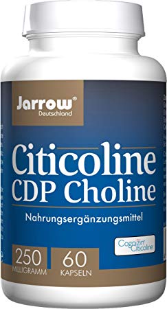 Jarrow Formulas, Citicoline, CDP Choline, 250 mg, 60 Capsules