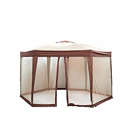 Bliss Hammocks - Pop Up Gazebo with Mosquito Net - EZ Stow (13-Foot by 13-Foot by 9-Foot Hexagon)