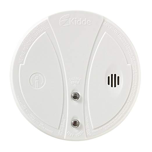 Kidde i9060 Premium Battery-Operated Ionization Sensor Smoke Alarm with Hush Feature, 1-Pack