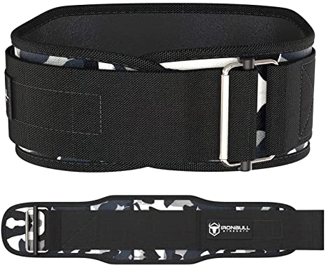 Iron Bull Strength Weight Lifting Belt for Cross Training - 5 Inch Auto-Lock Weightlifting Back Support, Workout Back Support for Lifting, Fitness and Powerlifitng - Men and Women