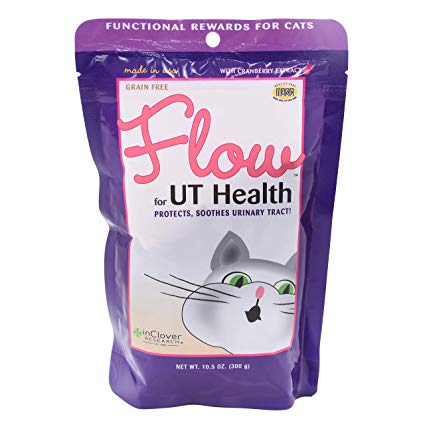 In Clover Flow Soft Chews for Daily Support for UT Health in Cats, Scientifically Formulated with Natural Ingredients for a Healthy Urinary Tract.