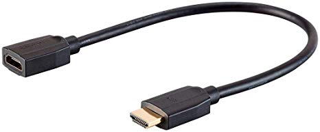 Monoprice High Speed HDMI Extension Cable - 3 Feet - Black, 48Gbps, Ultra 8K, Dynamic HDR, eARC - DynamicView Series