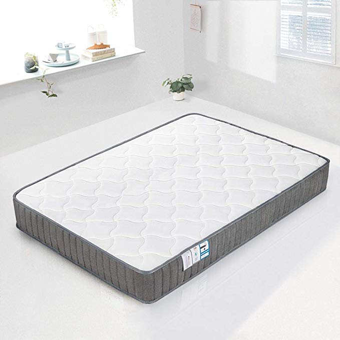 Yaheetech 4ft6 Double Mattress 9-Zone Orthopedic Pocket Sprung Memory Foam Mattress with Tencel Fabric,8.7 In,135 x 190 x 22cm