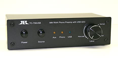Technolink TC-756USB RIAA Moving Magnet Phono Preamp with AUX Input and USB (Computer) Output