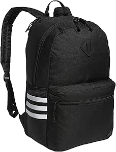 adidas Classic 3-Stripe Backpack 5.0, Black/White, One Size