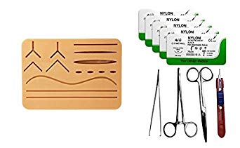 Your Design Medical 3 Layer Suture Pad with Wounds and Accessories, Large