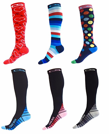 Compression Socks for Men & Women - BEST Graduated Athletic Fit for Running, Nurses, Shin Splints, Flight Travel, & Maternity Pregnancy - Boost Stamina, Circulation & Recovery