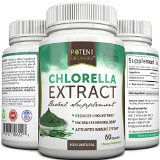Premium Chlorella - Natural Detox - Boost Immune System - Helps With Fatigue - Dietary Supplement - Skin Care - Lowers Cholesterol - 60 Capsules - 100 Lifetime Money Back Guarantee - Order Risk Free