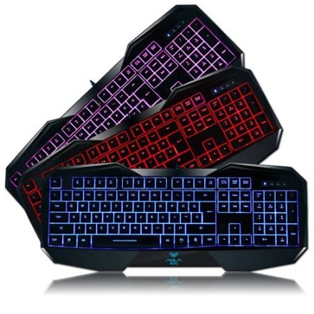 AULA LED Backlit Gaming Keyboard 3 Colorways