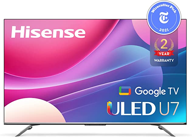 Hisense ULED Premium U7H QLED Series 55-inch Class Quantum Dot Google 4K Smart TV (55U7H, 2022 Model)