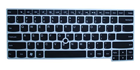 Ultra Thin Soft Silicone Gel Keyboard Protector Skin Cover for IBM Lenovo ThinkPad S3, S430, X230, E330, E335, E430, E430C, E431, E435, E440, E445, T430, T430c, T430s, T430u, T431s, T440, T440p, T440s, L440, L330, T530, L530, W530 (if your "enter" key looks like "7", our skin can't fit) with Retail Packaging (Semi-Black)