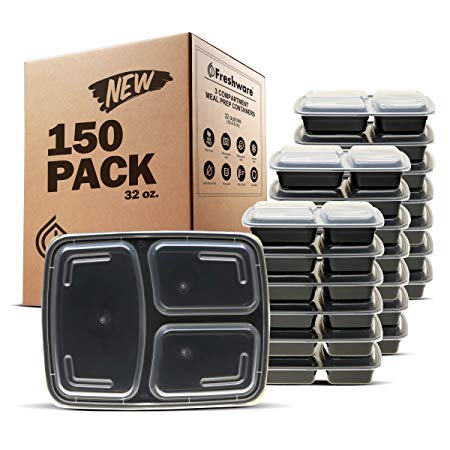 Freshware YH-3X150A Meal prep containers, 150-Pack New