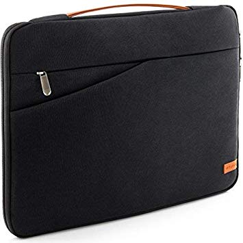 deleyCON Notebook / Laptop Bag up to 17.3" (43.94cm) - Shell made of robust nylon - 2 accessory compartments and reinforced cushioned walls - black