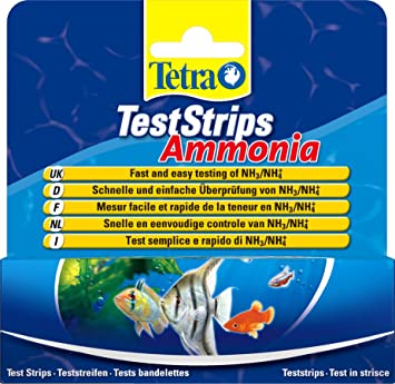 Tetra Test Strips Ammonia, Fast and Easy Results for Ammonia in Aquariums and Ponds in 10 Seconds, Pack of 25