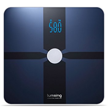 Lumsing Body Fat Bathroom Scale Bluetooth 4.0 Body Composition Monitor with Free APP for iOS, Android Devices