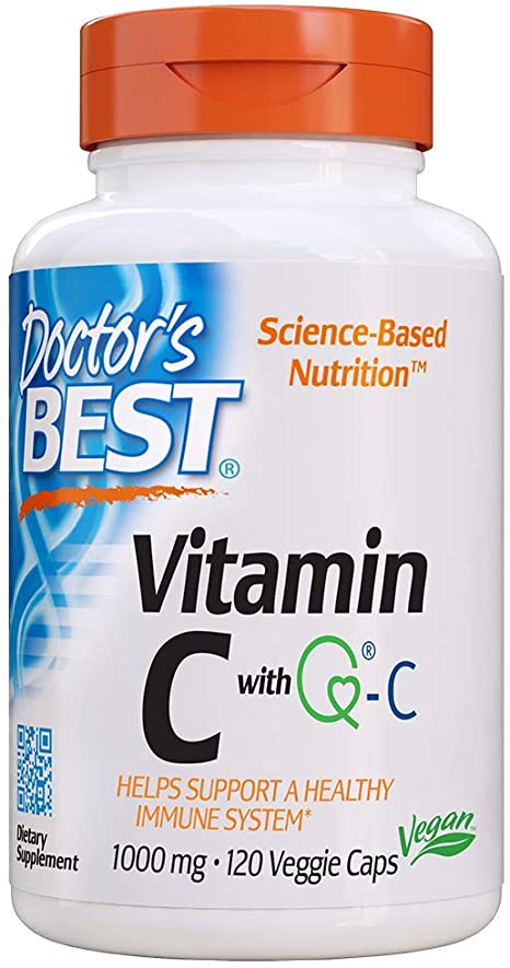 Doctor's Best Vitamin C with Quali-C 1000 mg, Non-GMO, Vegan, Gluten Free, Soy Free