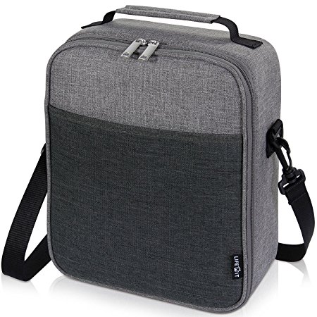 Lifewit Insulated Lunch Box Lunch Bag for Adults Men Women, Thermal Bento Bag for Office / School / Picnic, Grey