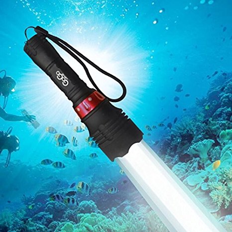 Gogolighting® Powerful 60M Waterproof 2600 Lm CREE XM-L T6 LED Underwater Diving Torch Flashlight With 18650 Rechargeble Battery