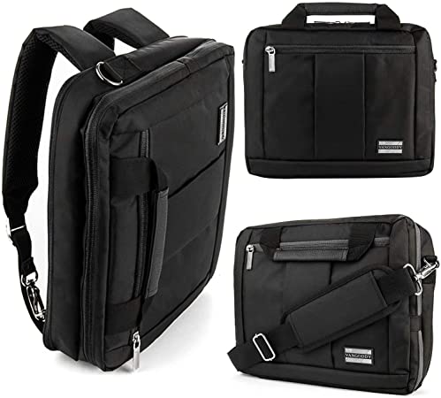 13.3 Inch 14 Inch 3 in 1 Laptop Tablet Shoulder Messenger Bag, Backpack, Briefcase Fit HP,Lenovo,Dell,Apple, Black