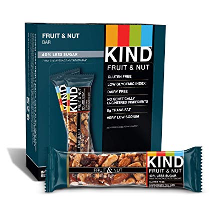 KIND Bars, Fruit & Nut, Gluten Free, Low Sugar, 1.4oz, 12 Count