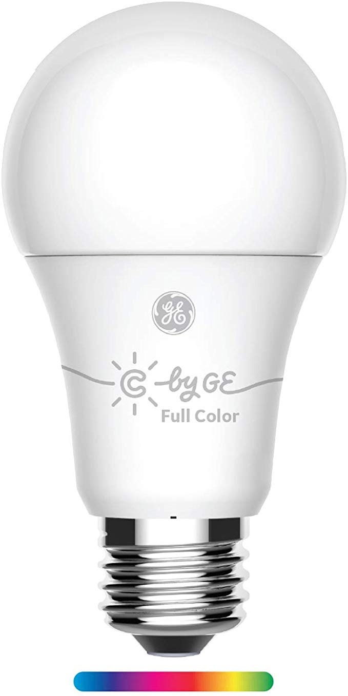 C by GE A19 LED Smart Light Bulb - Full Color Changing Light Bulb, 1-Pack, Works with Amazon Alexa and Google Home, Bluetooth Light Bulb
