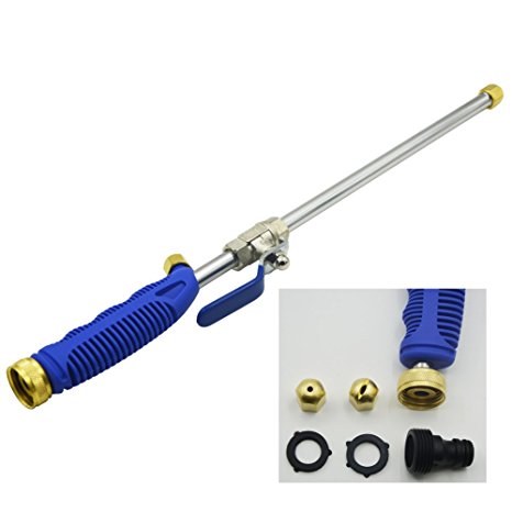 High Pressure Power Washer Water Hose Wand Spray Nozzle Sprayer Great for Car Washing and High Outdoor Window Washing (18 inches)
