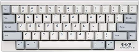 Happy Hacking Keyboard Professional2 (Compact, White, Printed Keycaps, 45G)