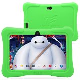 Dragon Touch 7 Quad Core Android Kids Tablet with Wifi and Camera and Games HD Kids Edition w Zoodles Pre-Installed 2015 New Model Y88X with Green Silicone Case