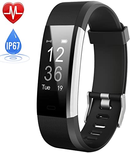 Fitness Trackers, Kilponen Color Screen Activity Tracker Smart Watch Wrist Band with Heart Rate Monitor Sleep Monitor IP67 Waterproof Step Counter for iPhone Android Smart Phone