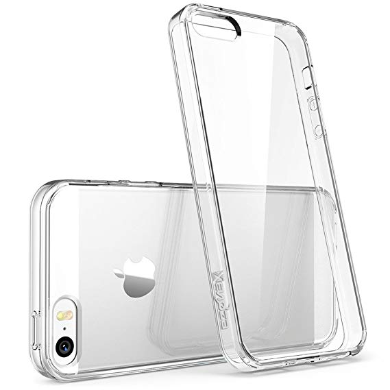 xenoza Hard PC and TPU Ultra Slim Bumper Case for iPhone SE / 5 / 5S - Clear