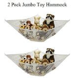 2 Pack Jumbo Toy Hammock Net Organize Stuffed Animals