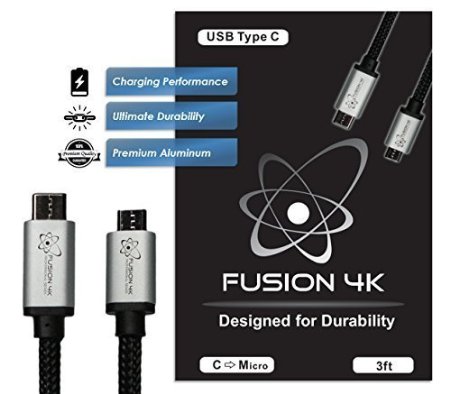 Fusion4K USB C to Micro USB PROFESSIONAL SERIES 6 feet