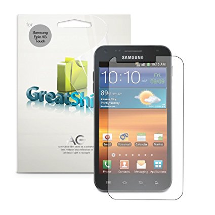 GreatShield Ultra Clear Screen Protector Film for Sprint Samsung Galaxy S ll S2, Epic 4G Touch (3 Pack) Anti-Glare (Matte)