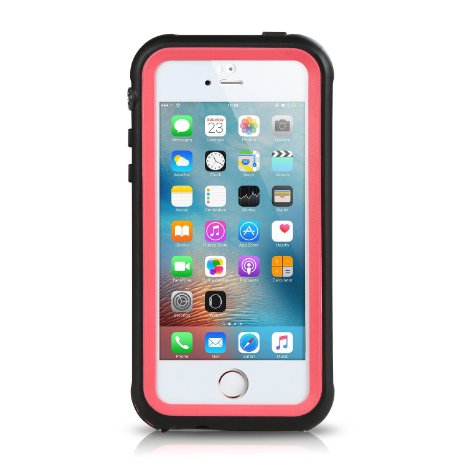 iPhone SE Waterproof Case , Merit IP68 Standard Protection Dirt-poof Shockproof Snow-proof and Waterproof Case for iPhone SE/5/5s