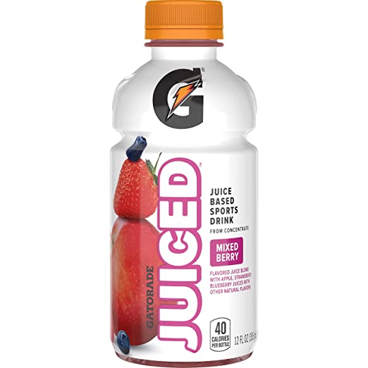 Gatorade Juiced Mixed Berry 12oz 24Pk, 24Count