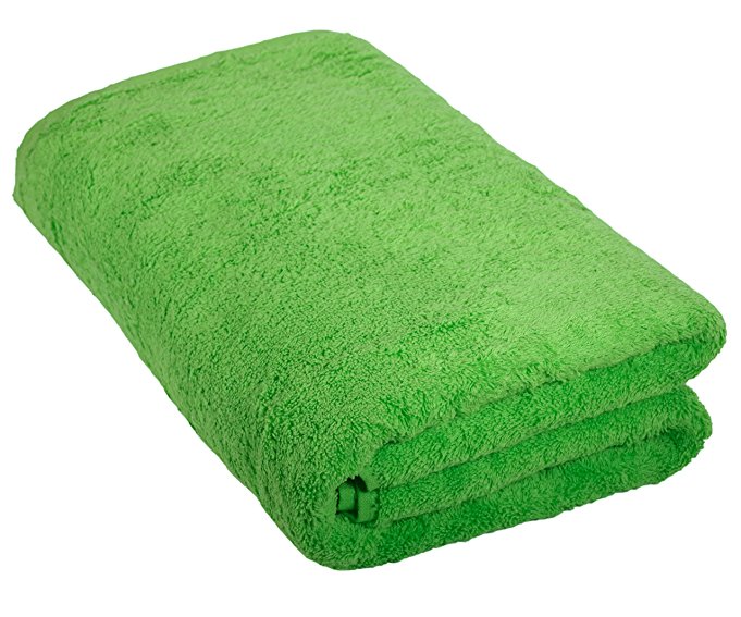 Turkish Bath Towel Luxury 100% Cotton European Quality Terry Warmer (Lime Green)