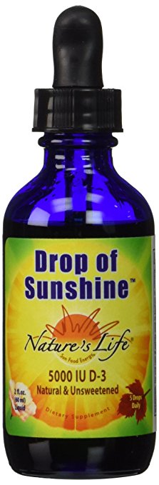 Nature's Life 5000 LU D-3 Drop of Sunshine Supplement, 2 Fl Oz